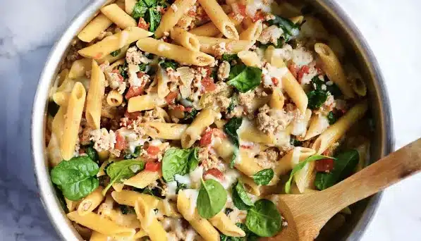 Ground Turkey Penne Pasta Yang Creamy Dan Nikmat!